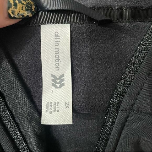 NWT All In Motion Black Plus Size Cold Weather Fleece Jacket - Picture 5 of 5